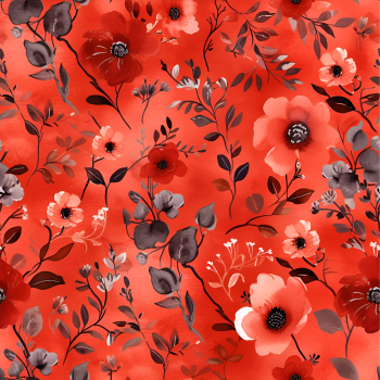 Cute Ladybug Girls Mohnblumen Rot